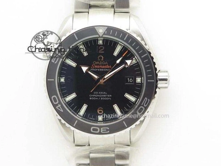 0203 UrbanChic Speedmaster Moonwatch OMF 1:1 Best Edition White Dial Black Hand on SS Bracelet A 8045